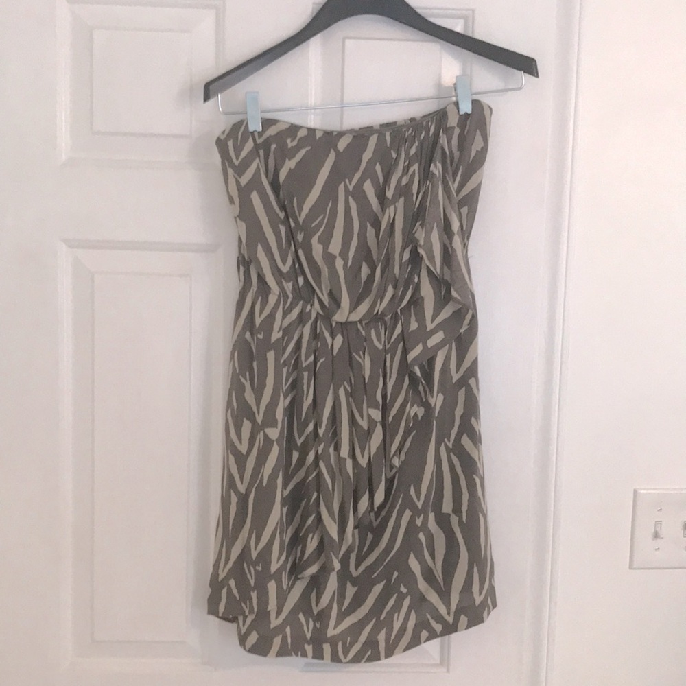 LAST CALL Gap printed strapless dress